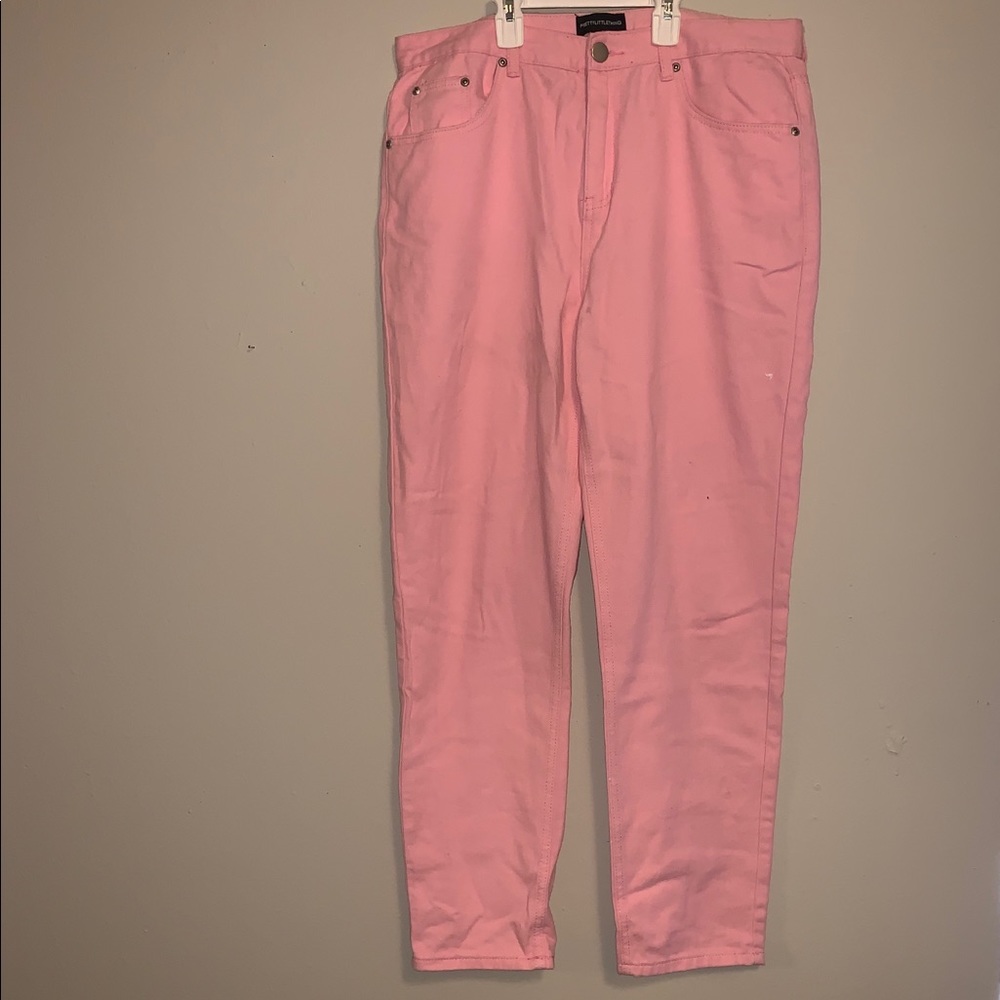 Pink pastel mom jeans